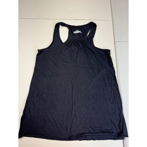 Java Moose Espresso Racerback Tank Top Gray Sleeveless Casual Activewear M - Picture 4 of 8